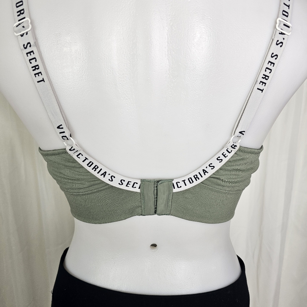 Victoria's Secret Wireless Bralette Sage Green Medium - Picture 4 of 7